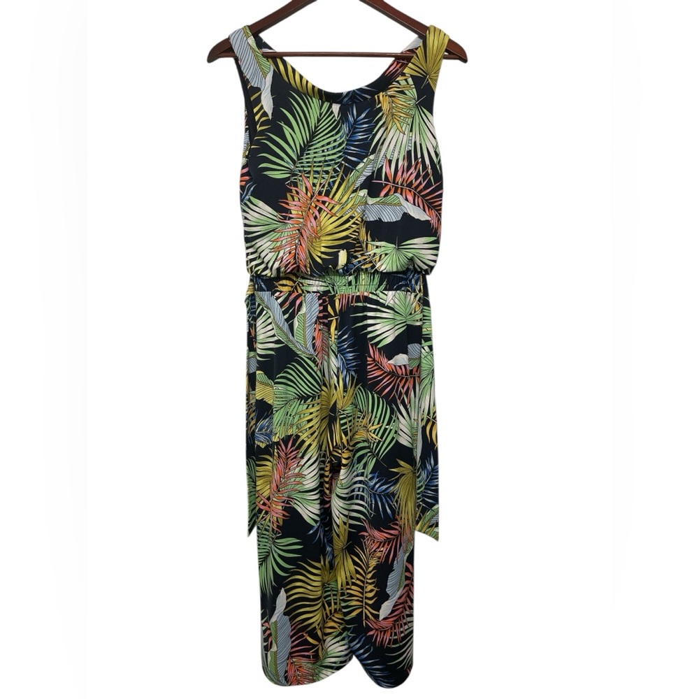 Emma & Michelle Tropical Print Jumpsuit